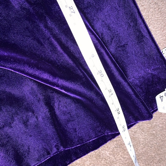 60s vintage lana purple velvet dress - Picture 7 of 8